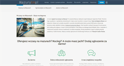 Desktop Screenshot of mazury.tm.pl