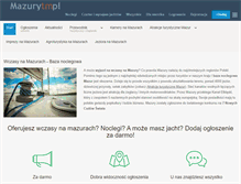 Tablet Screenshot of mazury.tm.pl