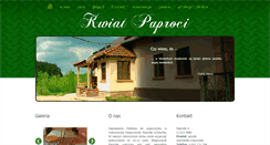 Desktop Screenshot of kwiatpaproci.mazury.pl