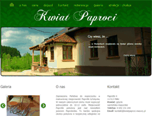Tablet Screenshot of kwiatpaproci.mazury.pl