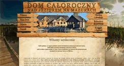 Desktop Screenshot of domnadjeziorem.mazury.pl