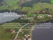 Tablet Screenshot of nadjeziorem.mazury.pl