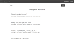Desktop Screenshot of dobrefirmy.mazury.pl