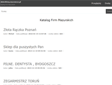 Tablet Screenshot of dobrefirmy.mazury.pl