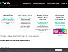 Tablet Screenshot of gizycko.mazury.pl